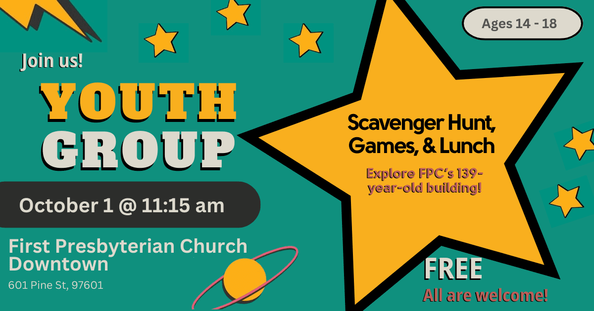 Oct 1 Youth Group