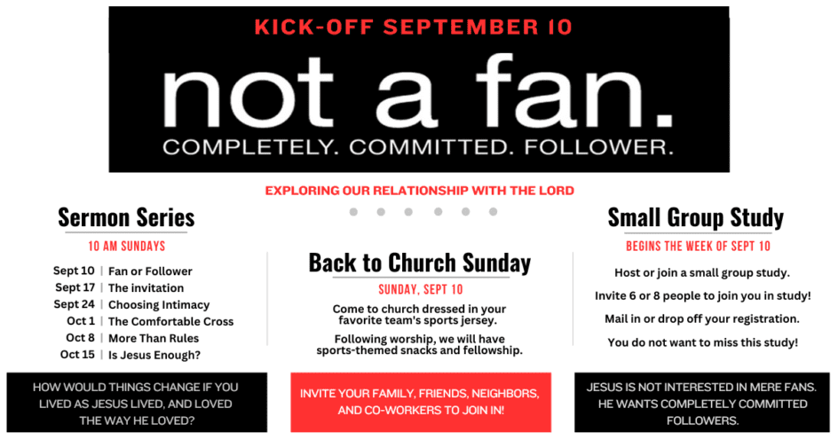 Back to Church Sunday | Worship Series | Small Group Study